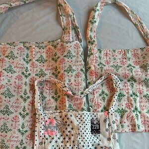 228, NWOT Free People Bundle of 3 Reusable Tote Bags